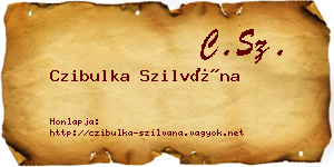 Czibulka Szilvána névjegykártya